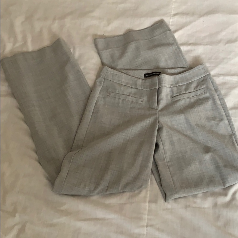 Express wideleg gray pants